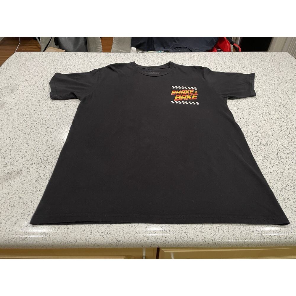 Ricky Bobby Shake & Bake T-shirt Men's Large Talladega Nights Comedy Rare Race
